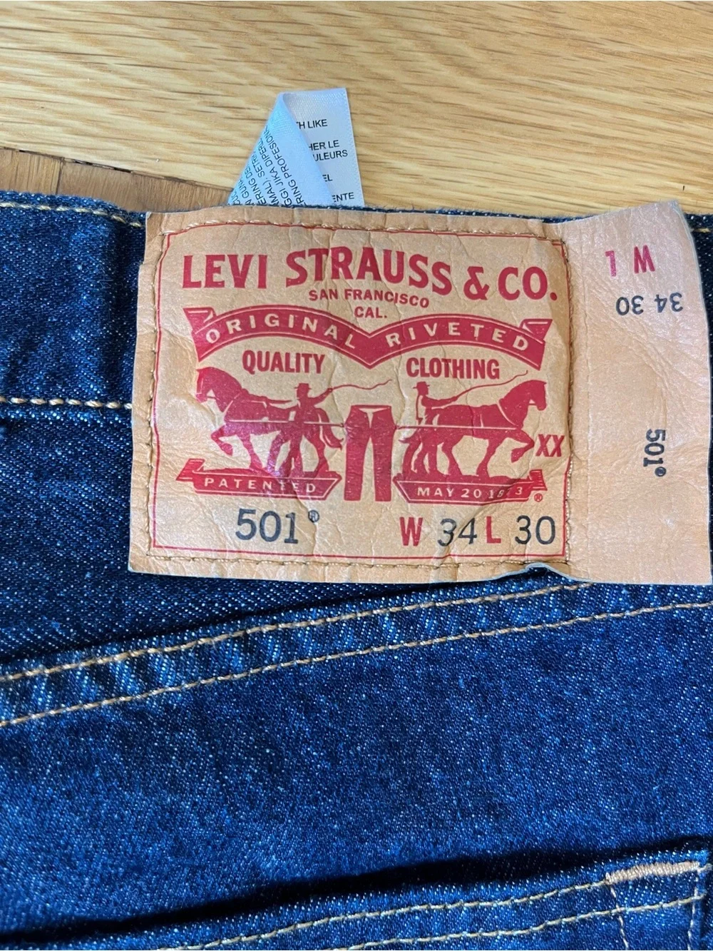 Levi's Men's Straight Dark Blue Denim Jeans NWOT